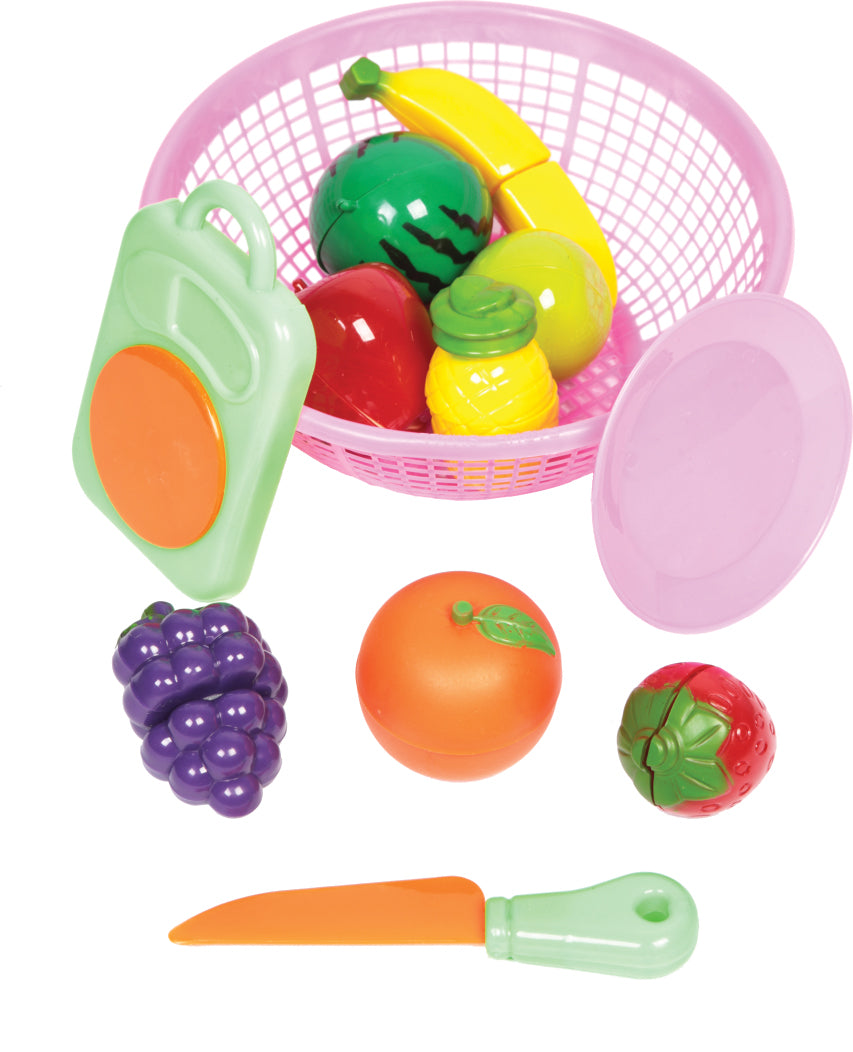 Fruit Cutting Toys With Basket