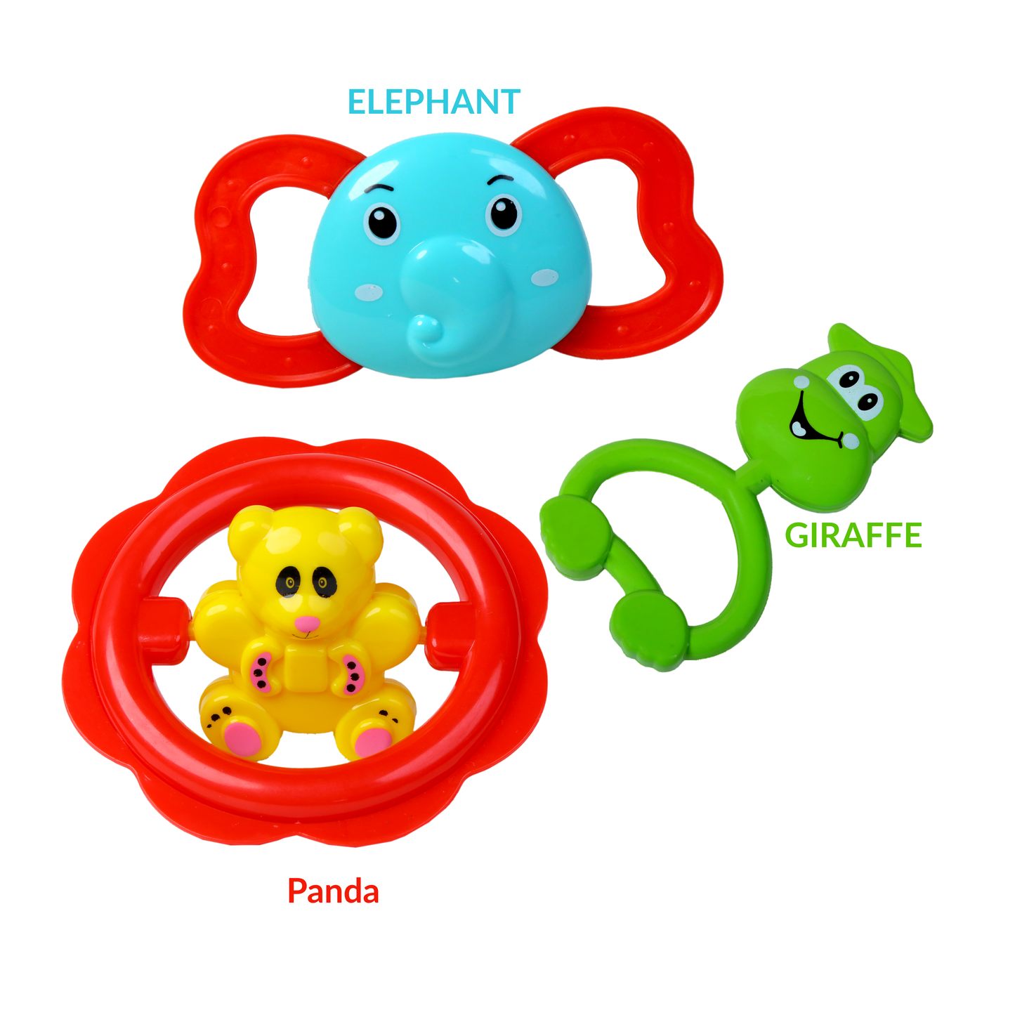 3 Pcs Baby Toys Rattles Set For Babies